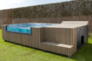 Piscina poolspa deluxe twin rectangular kitpool 4 x 2 x 0.8 m